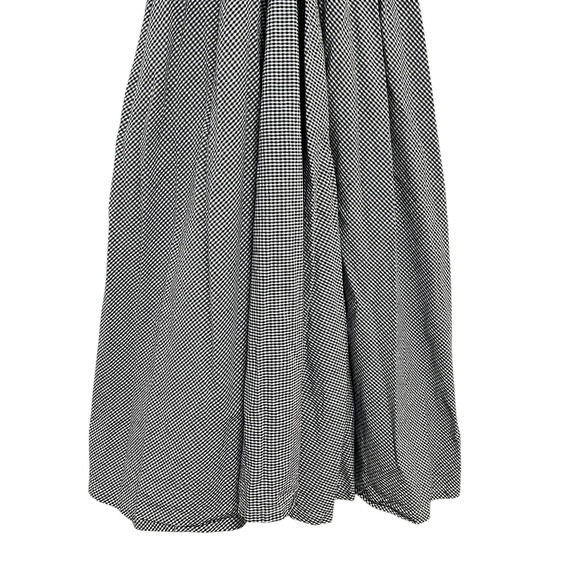 Tach Clothing Dress Womens XS Blue White Gingham Embroidered Cotton Maxi Ruffle - Picture 9 of 14